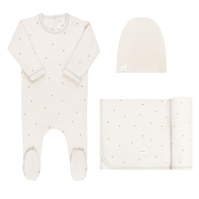 Baby Boy Layette Set – Ivory Boy – Vintage Floral