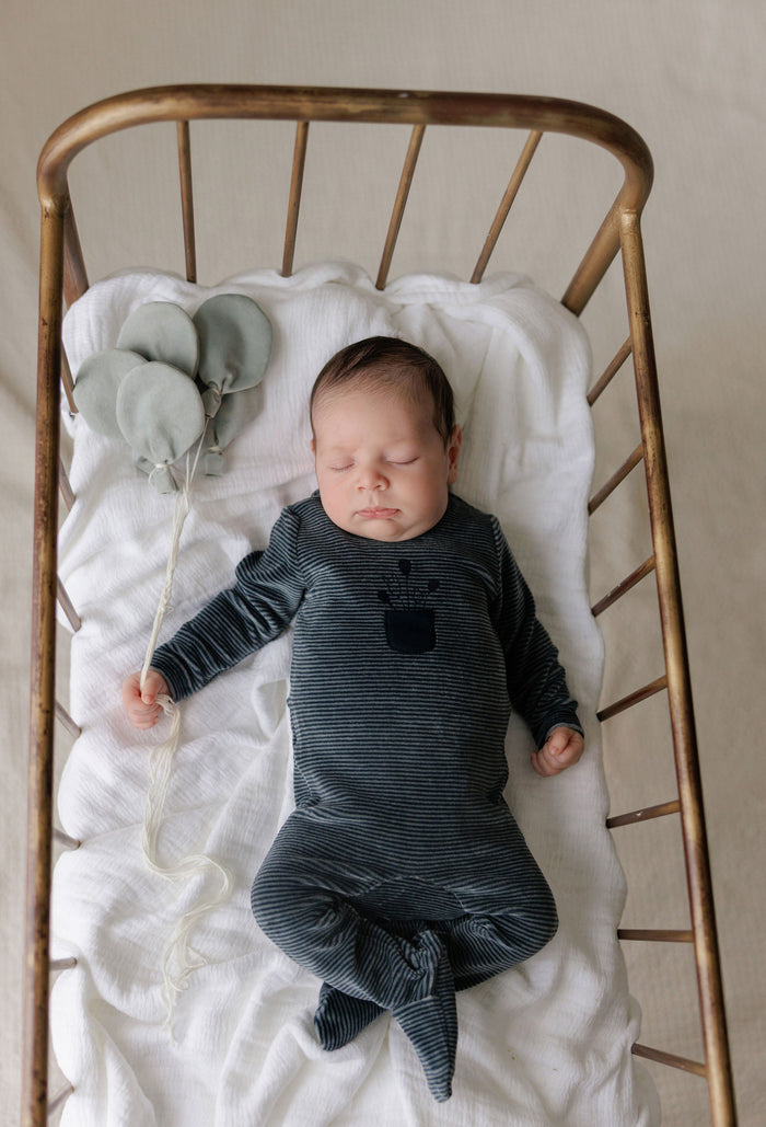Baby Boy Paci Clip – Blue – Stripe