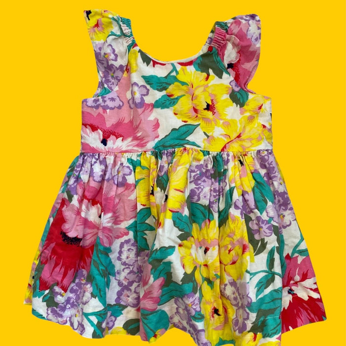 baby gap flower dress 18-24m