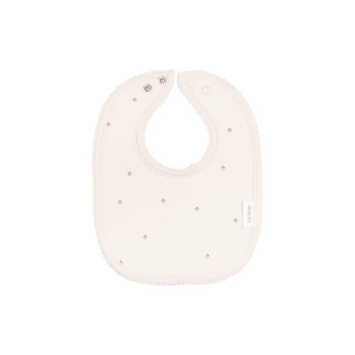 Baby Girl Bib – Ivory Girl – Vintage Floral