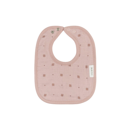 Baby Girl Bib – Pink – Geometric Floral