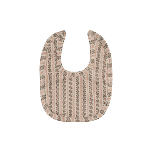Baby Girl Bib – Pink – Linear Leaf