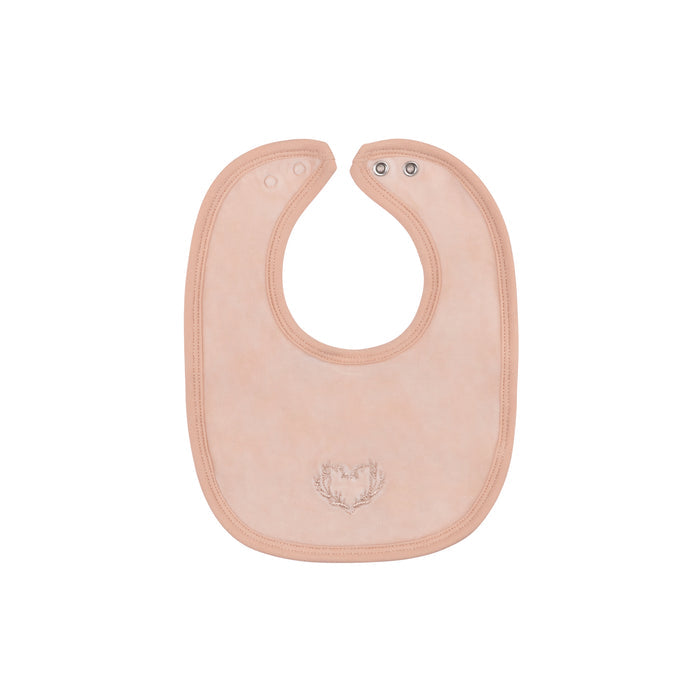 Baby Girl Bib – Pink – Metallic Wreath