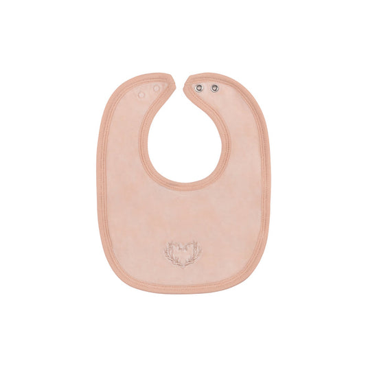 Baby Girl Bib – Pink – Metallic Wreath