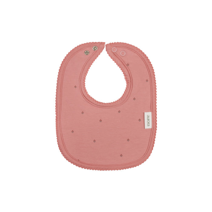 Baby Girl Bib – Pink – Vintage Floral