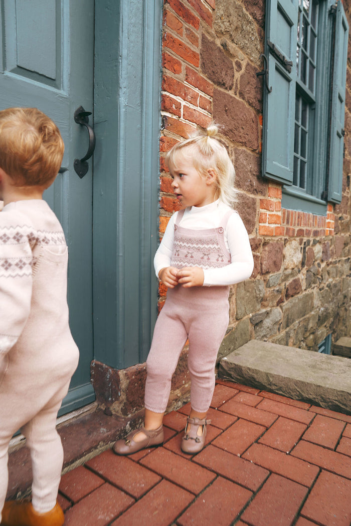 Baby Girl Bodysuit – Mauve – Fair Isle