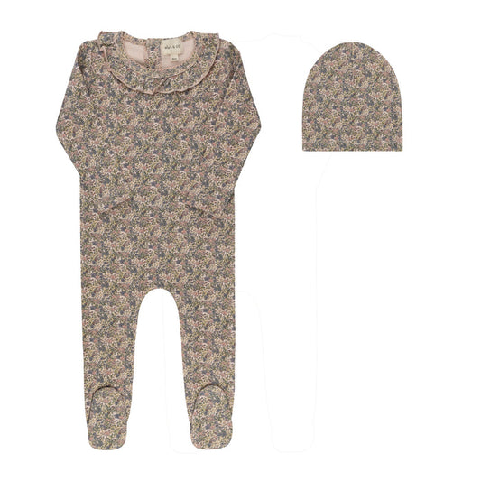 Baby Girl Footie & Hat – Pink – Liberty