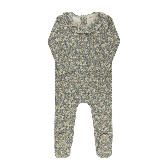 Baby Girl Footie – Ivory/Pink – Liberty