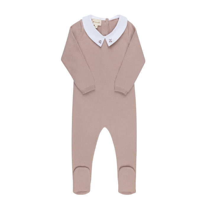 Baby Girl Footie – Mauve – Fair Isle