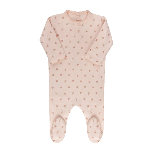 Baby Girl Footie – Pink – Rosebud