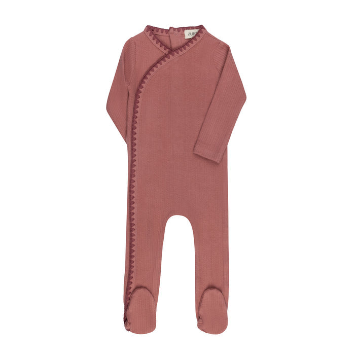 Baby Girl Footie – Pink – Whipstitch