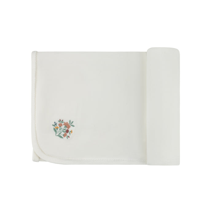 Baby Girl Layette Set - Ivory - Embroidered Florals