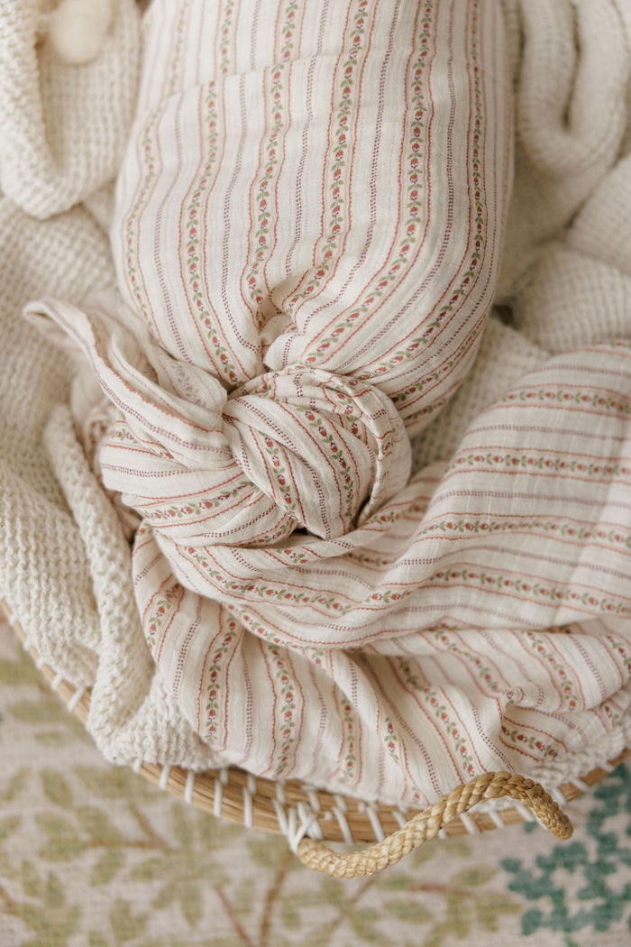Baby Girl Layette Set - Ivory Pink - Linear Tulip