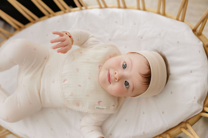 Baby Girl Layette Set – Ivory Pink – Butterfly