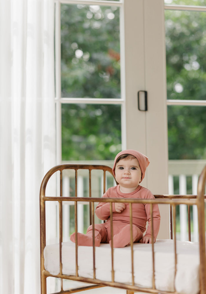 Baby Girl Layette Set – Pink – Embroidered Clover