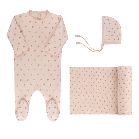 Baby Girl Layette Set – Pink – Rosebud