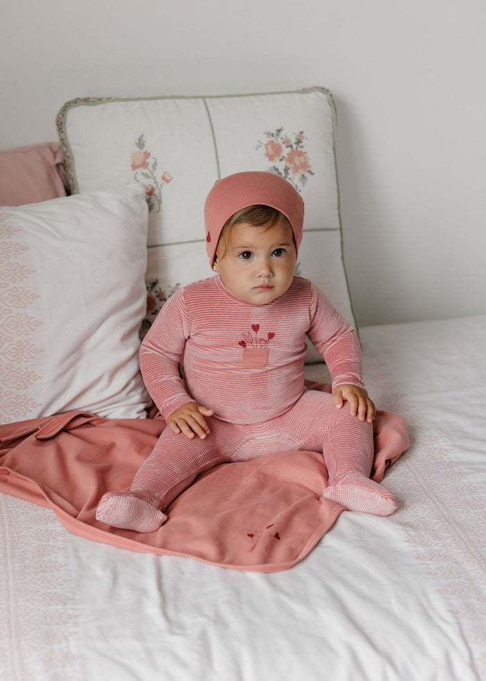 Baby Girl Layette Set – Pink – Stripe