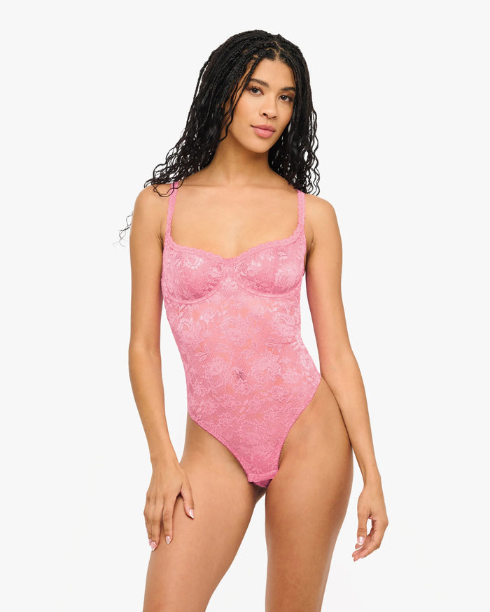 Pink Teddy - Never Say Never Balconette Bodysuit