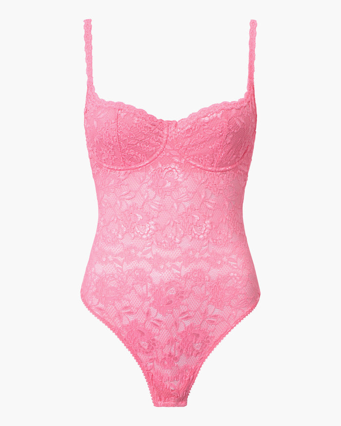 Pink Teddy - Never Say Never Balconette Bodysuit