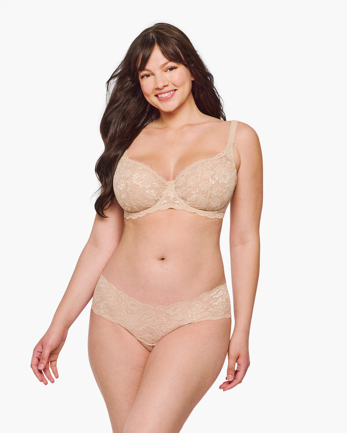 Beige Bra - Never Say Never Balconette Bra