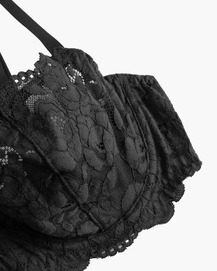 Black Bra - Romanza Balconette Bra