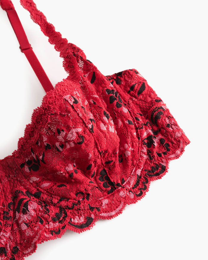 Red Bra - Never  Say Never Ombre Balconette Bra