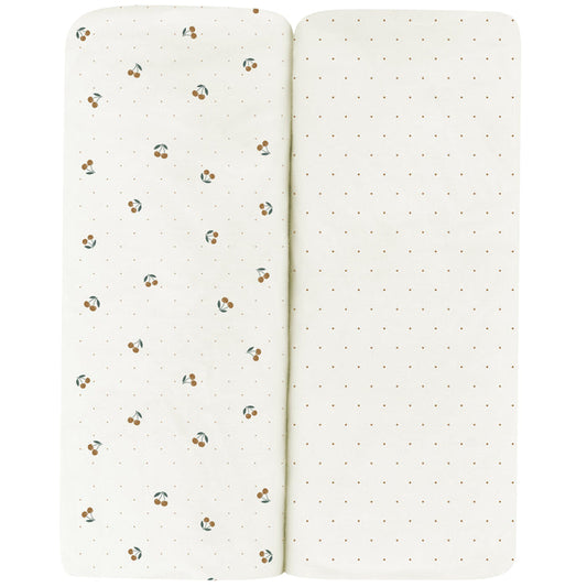 Yellow Cherries Crib Sheet Set