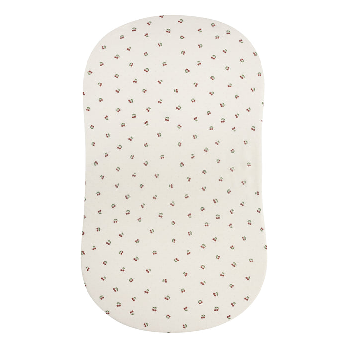 red cherry bassinet sheet