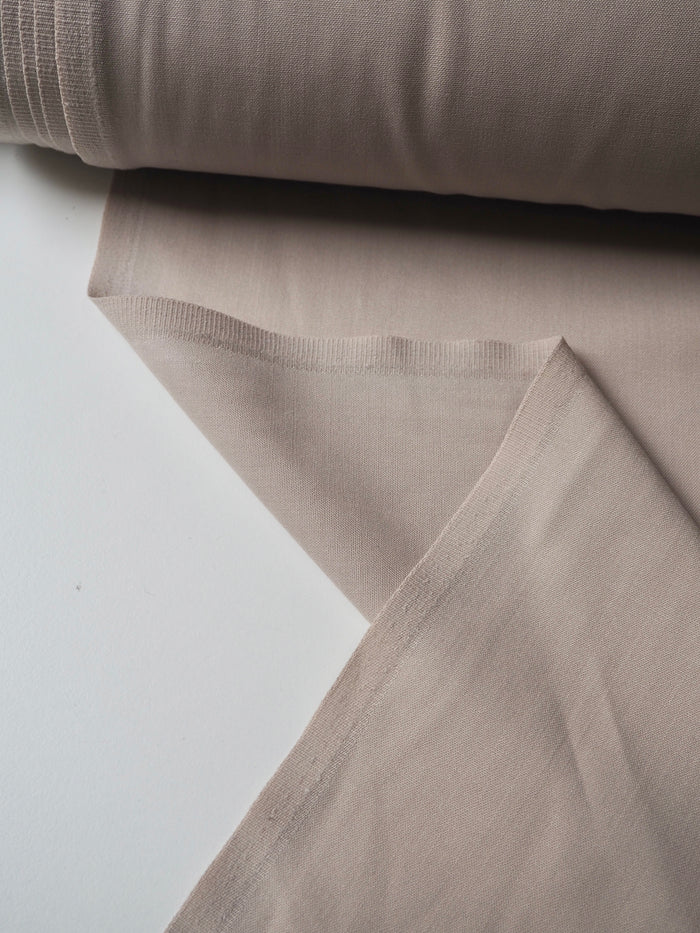 Beige Wool Blend Suiting