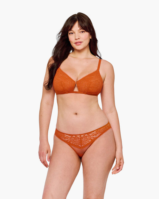 Orange Culotte Style Bikini - Crisanta Bikini