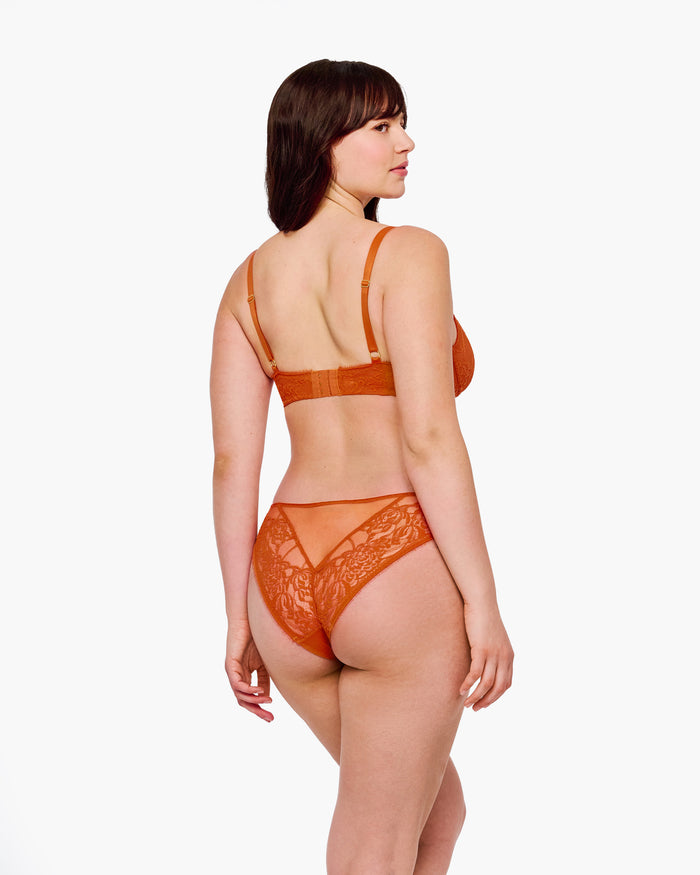 Orange Culotte Style Bikini - Crisanta Bikini