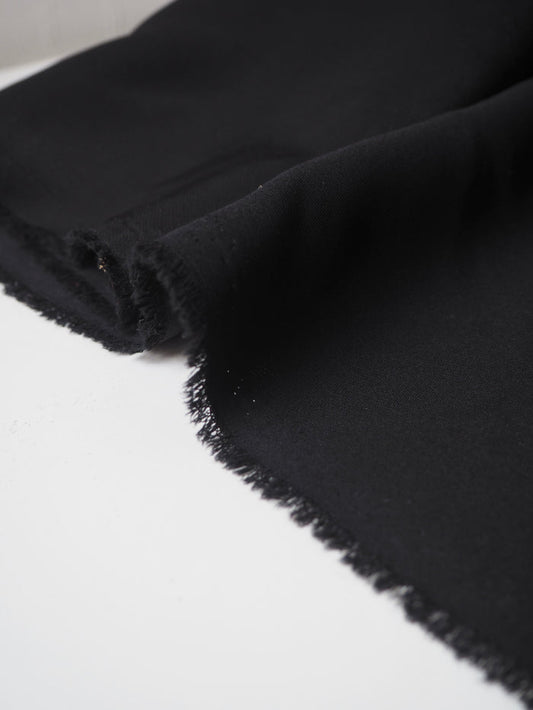 Black Crepe Twill