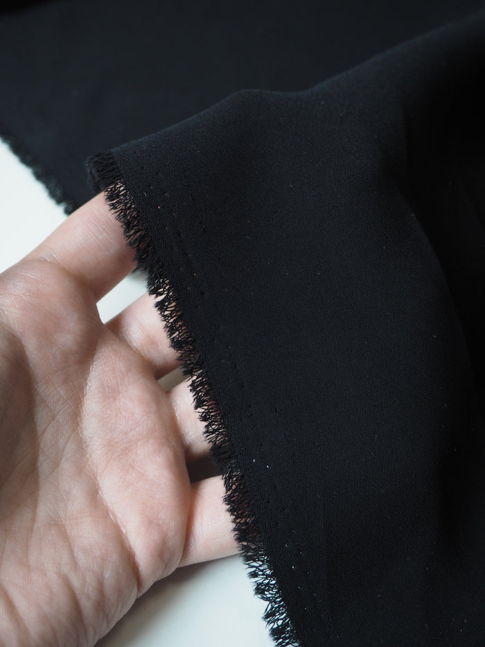 Black Crepe Twill