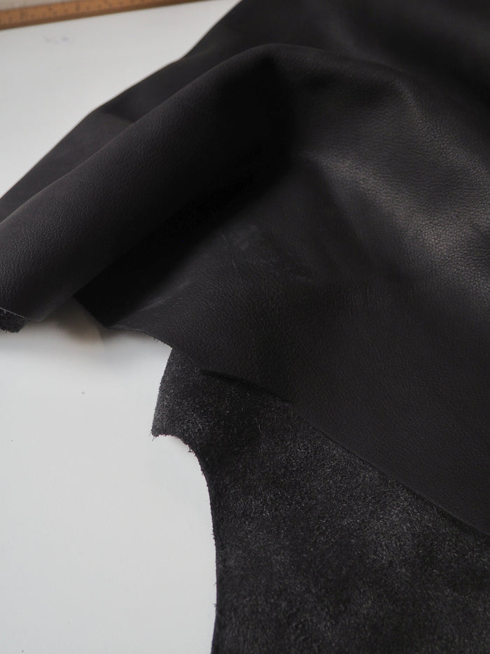 Black Full Grain Calfskin