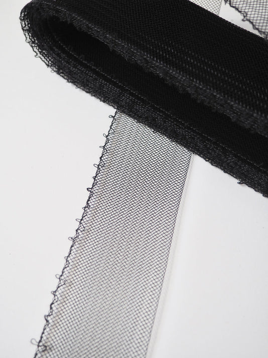 Black Horsehair Braid 55mm