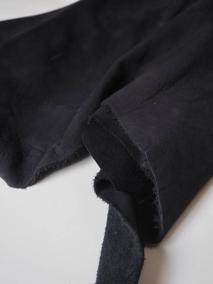 Black Nubuck Calfskin