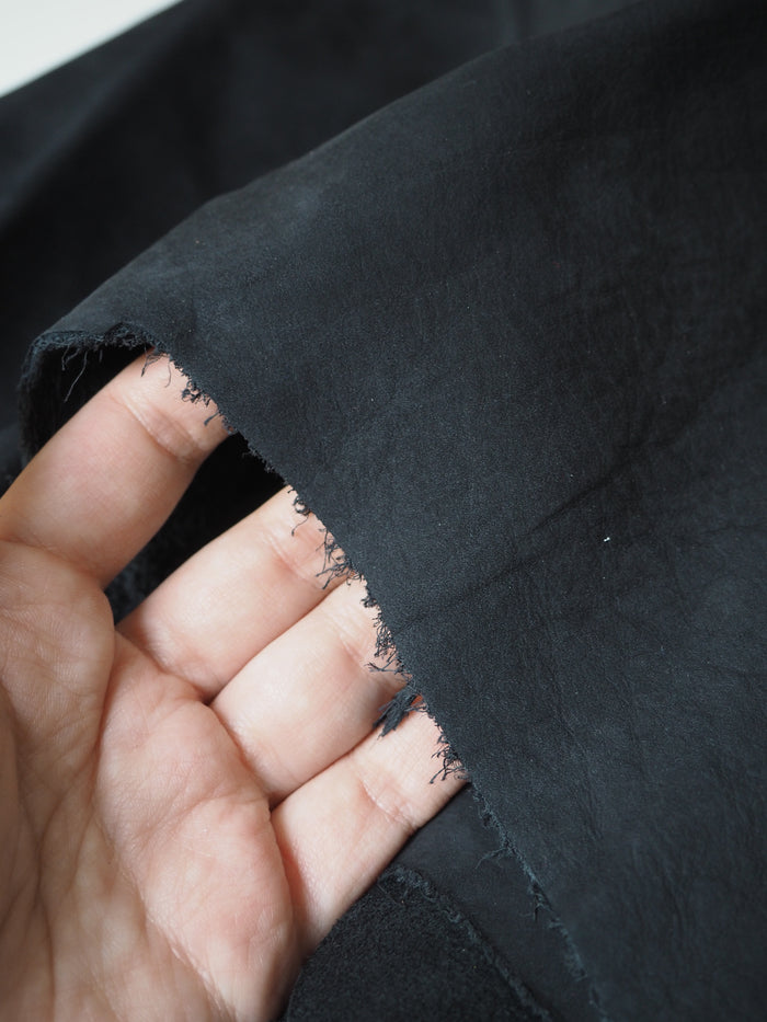 Black Nubuck Calfskin