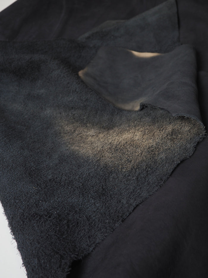 Black Nubuck Calfskin