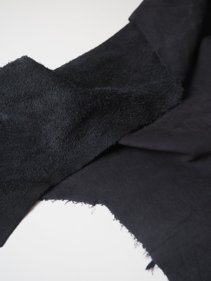 Black Nubuck Calfskin