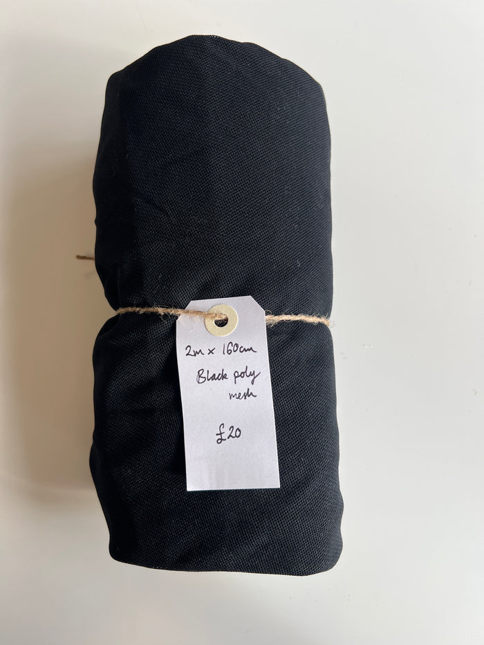 Black Polyester Mesh Remnant