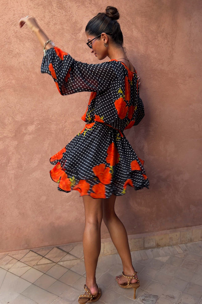 Black Poppy Ella Mini Dress