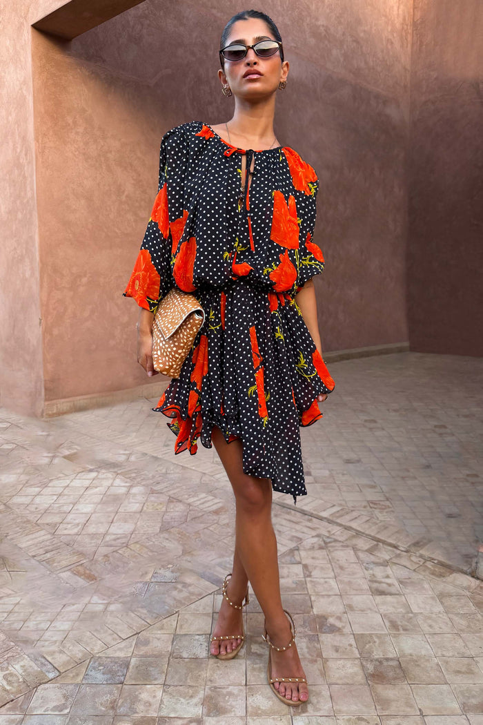 Black Poppy Ella Mini Dress