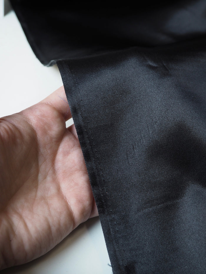 Black Satin Lining