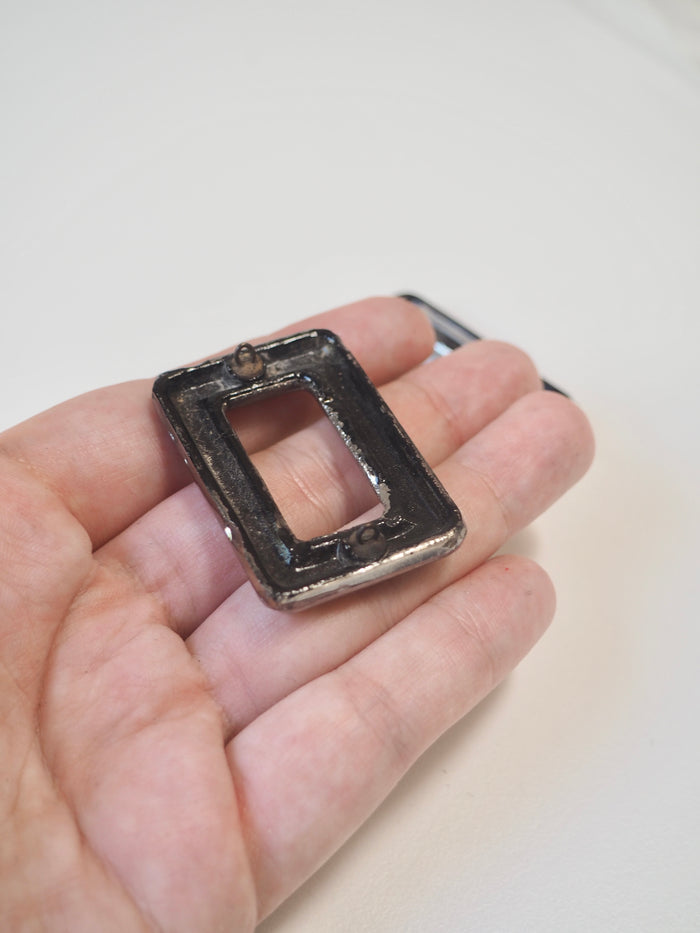 Black + Silver Antique Decorative Rectangles