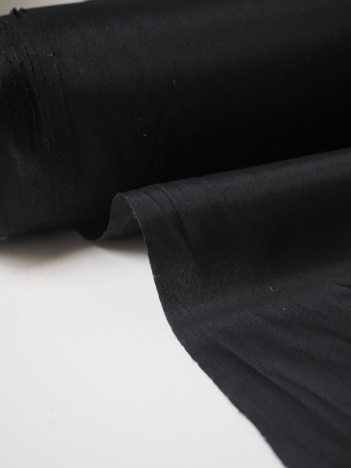 Black Stretch Acetate Satin Lining