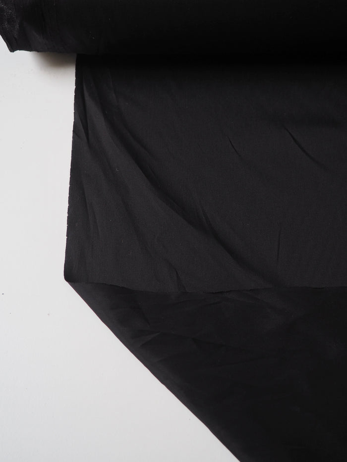 Black Stretch Acetate Satin Lining