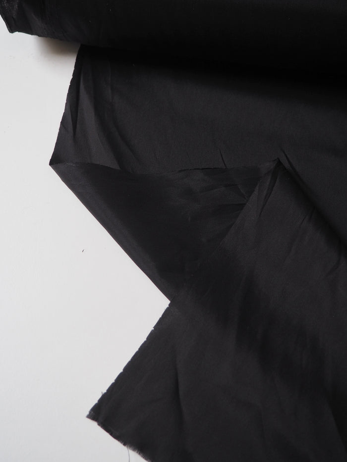 Black Stretch Acetate Satin Lining
