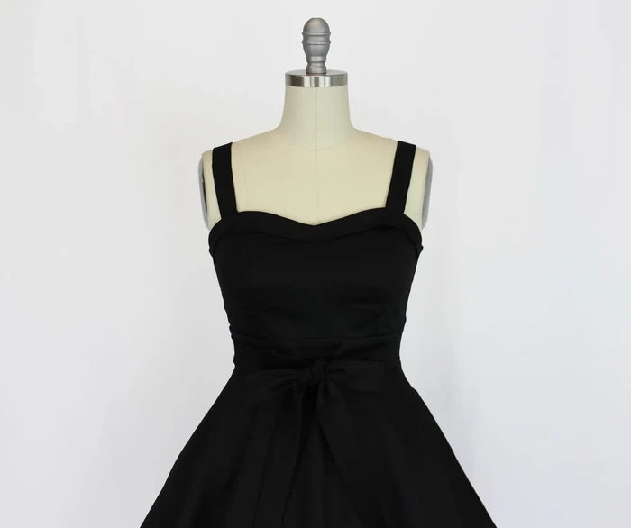 Black Sweetheart Cocktail Dress Full Circle Skirt  XS-3XL
