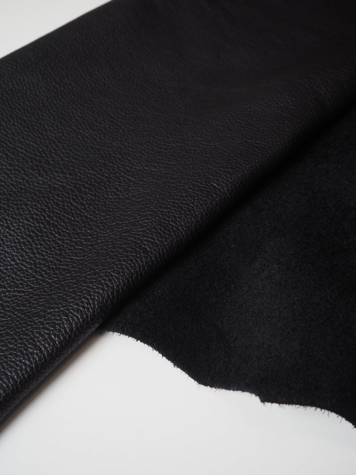 Black Top Grain Calfskin
