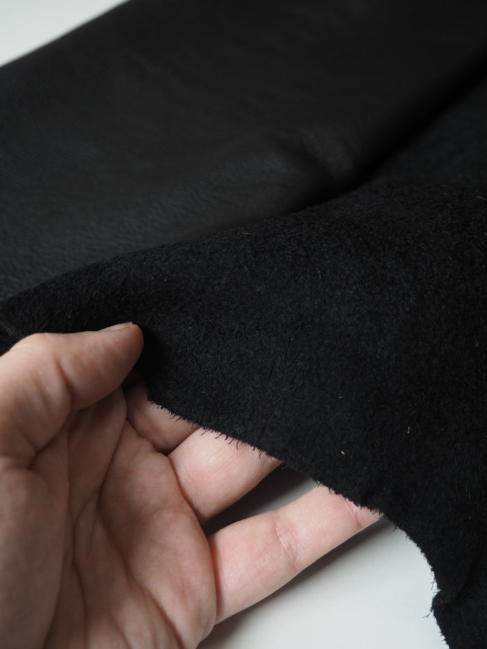 Black Top Grain Calfskin